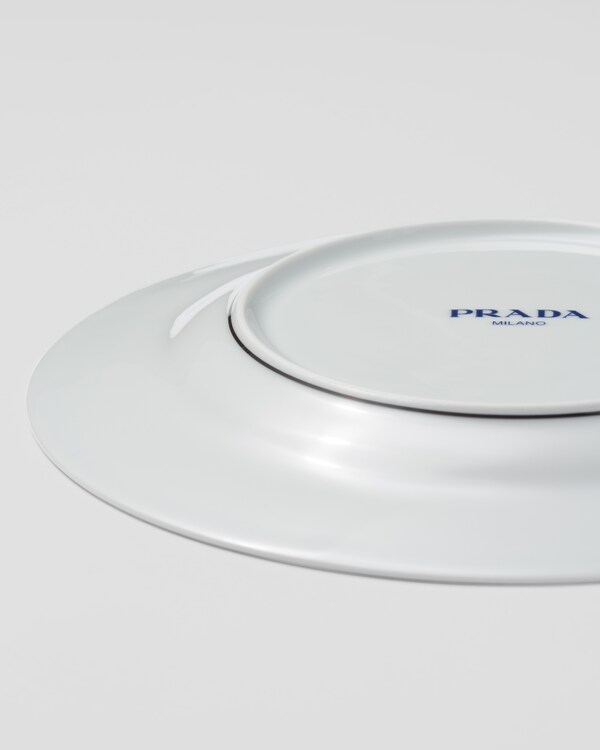 Set of two porcelain dessert plates - Vienna Green Set of two porcelain dessert plates - Vienna Green