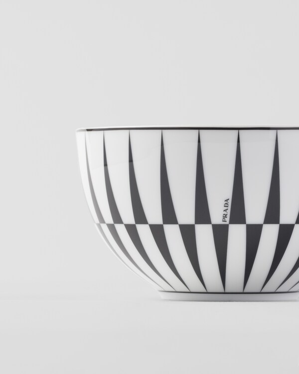 Set of two porcelain rice or cereal bowls - Stripes Set of two porcelain rice or cereal bowls - Stripes