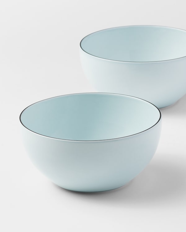 Set of two porcelain bowls - Celadon Set of two porcelain bowls - Celadon