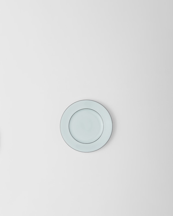 Set of two porcelain bread plates - Celadon Set of two porcelain bread plates - Celadon