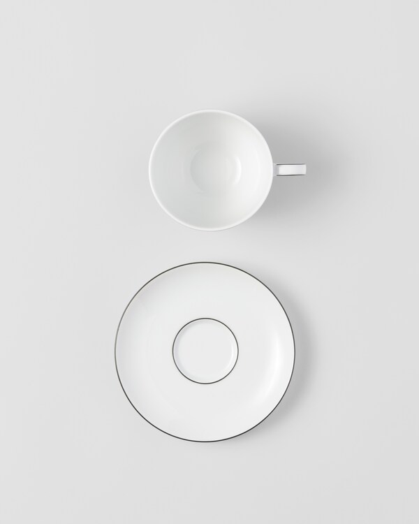 Set of two porcelain cappuccino cups - Stripes Set of two porcelain cappuccino cups - Stripes