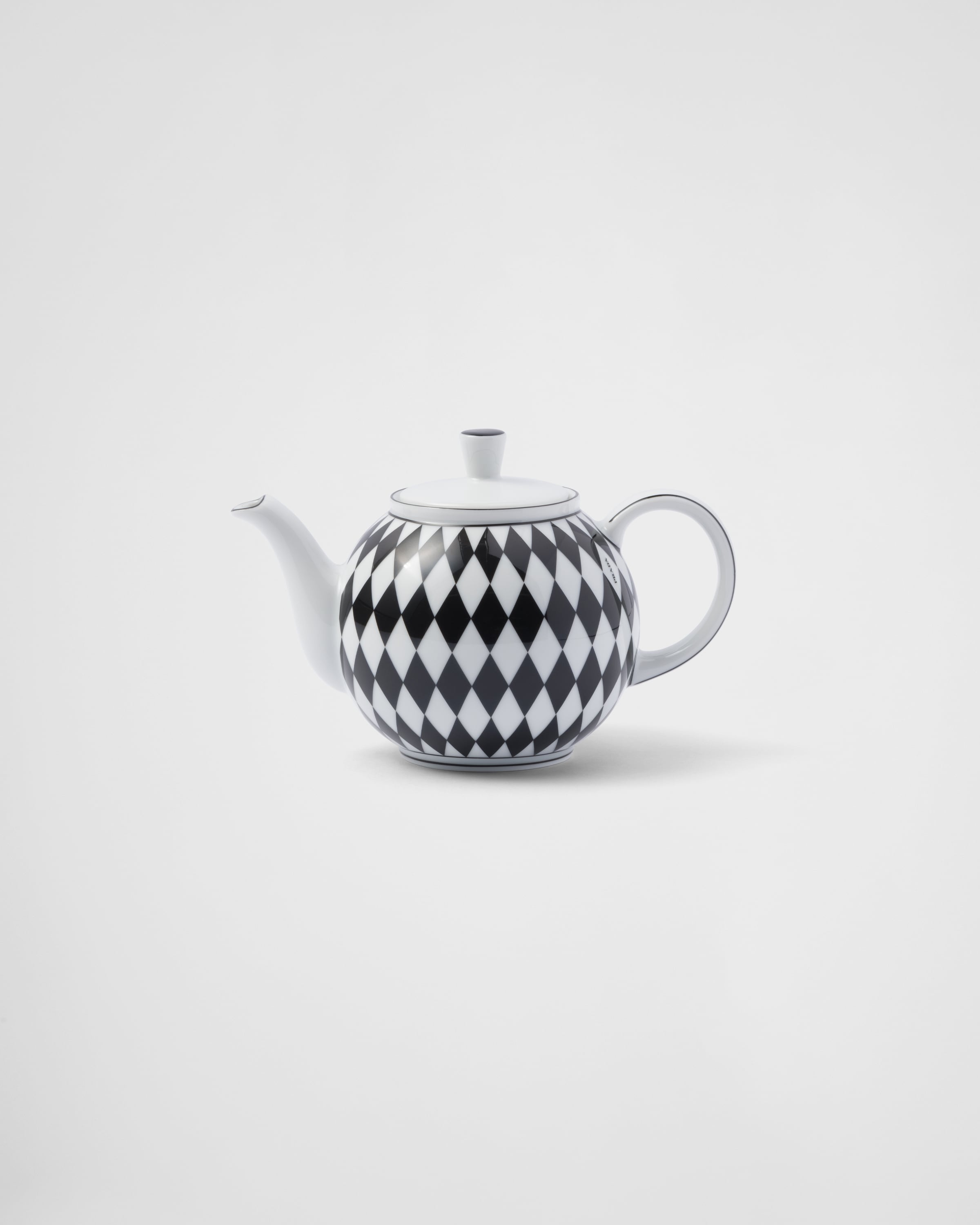 Prada Porcelain Teapot - Checkerboard In Multi