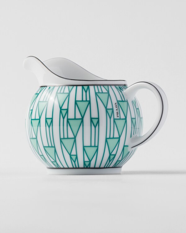 Porcelain milk jug and sugar bowl set - Vienna Green - Green Porcelain milk jug and sugar bowl set - Vienna Green - Green