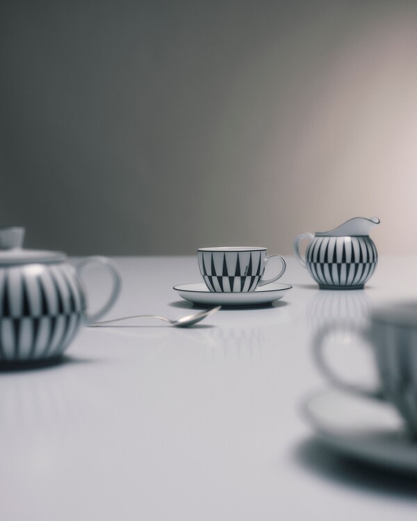 طقم من أربعة فناجين إسبريسو بورسلين - Stripes طقم من أربعة فناجين إسبريسو بورسلين - Stripes