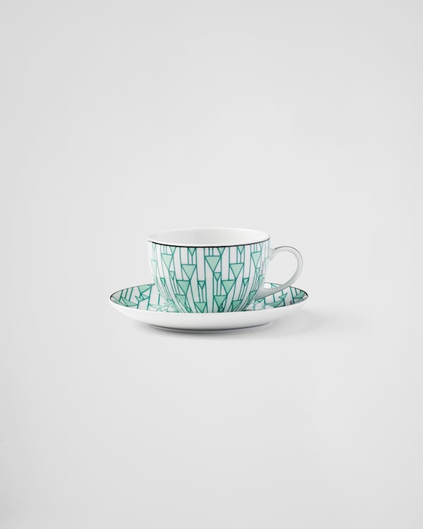 Set mit zwei Teetassen aus Porzellan – Vienna Green  Set mit zwei Teetassen aus Porzellan – Vienna Green