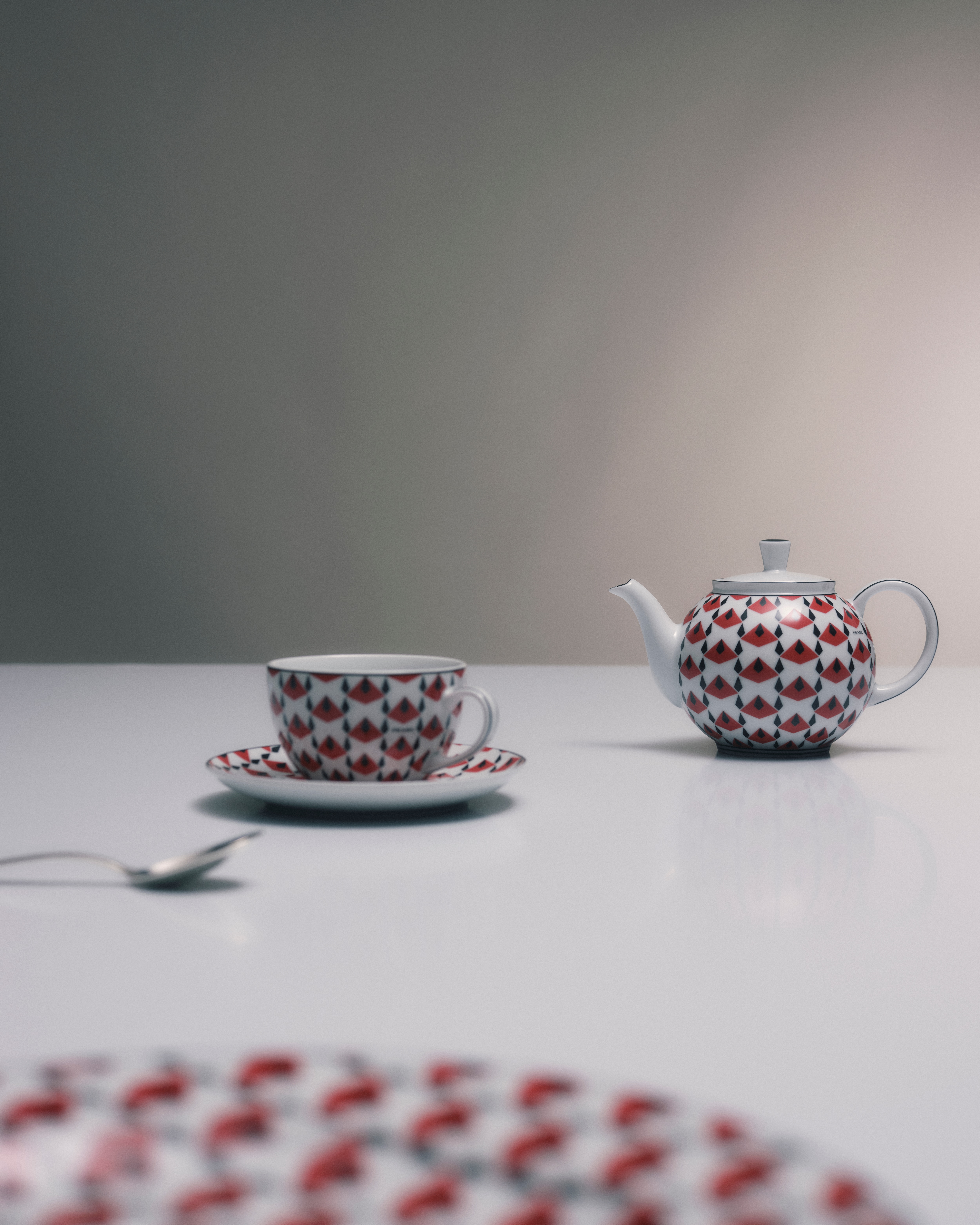 Teiera Sphere Red 250cc - Porcellana, Design Moderno, Rosso, Tognana