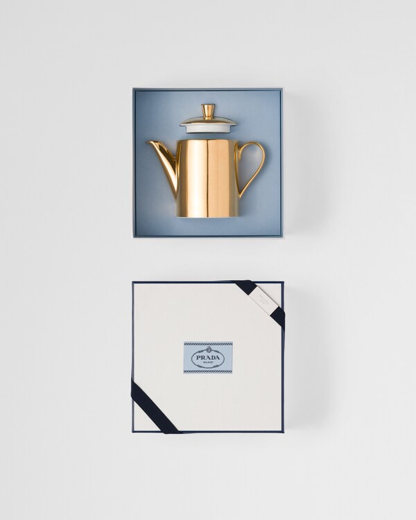 Porcelain coffee pot - Solid Gold - Gold Porcelain coffee pot - Solid Gold - Gold