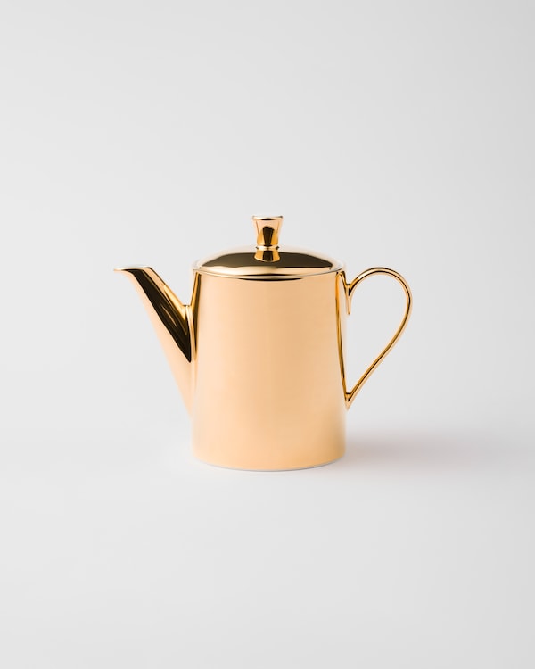 Porcelain coffee pot - Solid Gold - Gold Porcelain coffee pot - Solid Gold - Gold