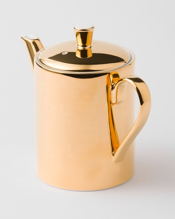 Porcelain coffee pot - Solid Gold - Gold Porcelain coffee pot - Solid Gold - Gold