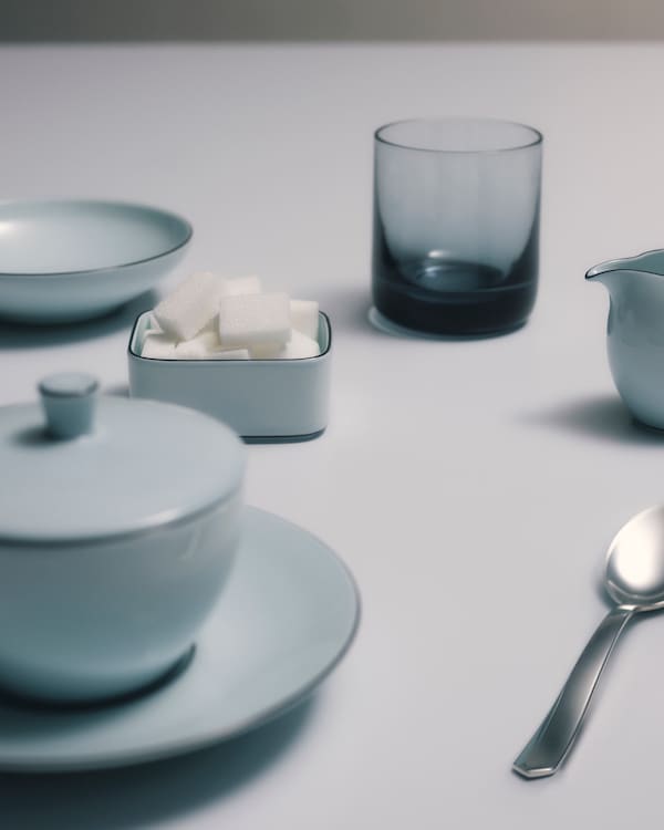 Porcelain sugar bowl - Celadon Porcelain sugar bowl - Celadon