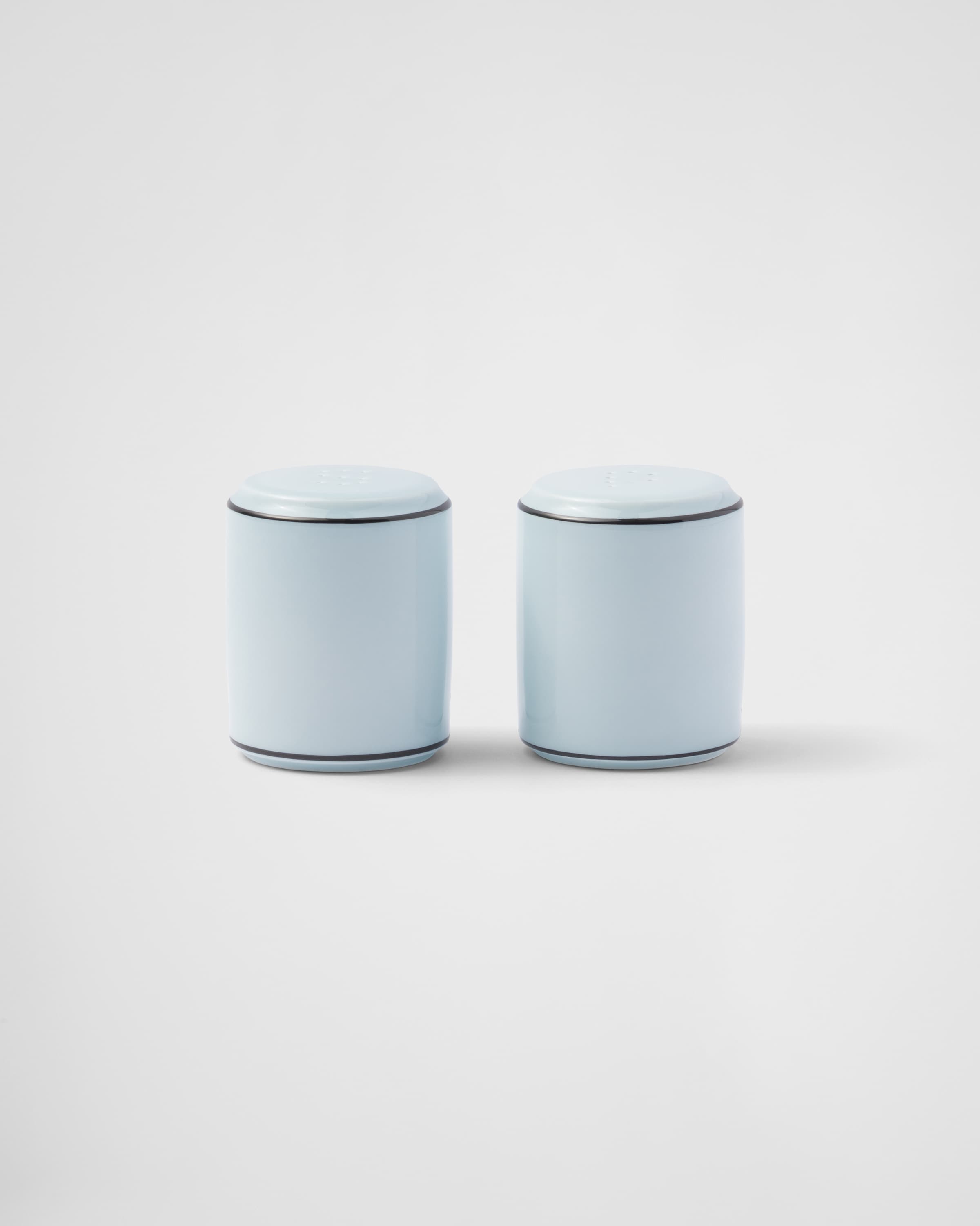 Prada Porcelain Salt And Pepper Set - Celadon In Celadon Light Blue