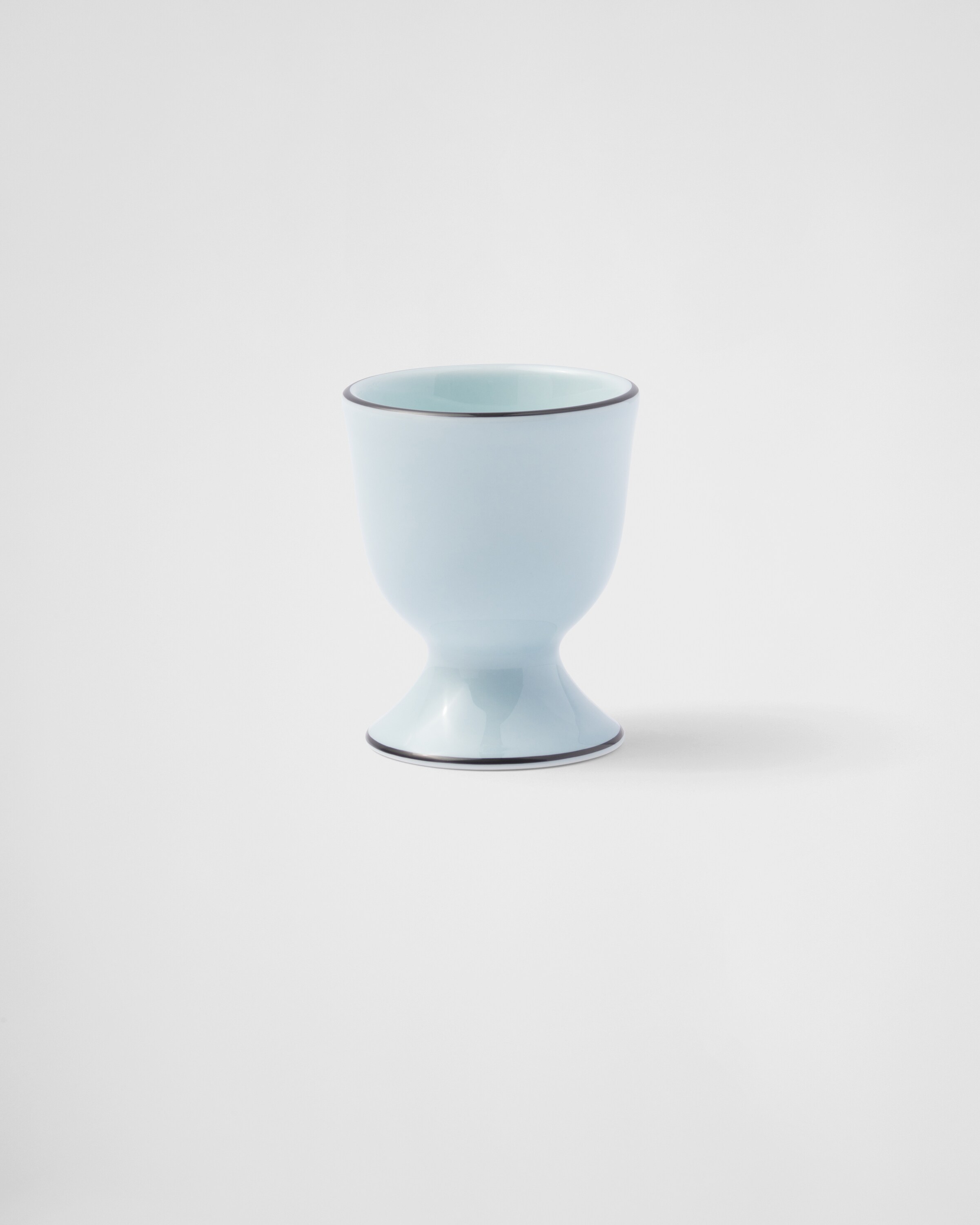 Prada Set Of Two Porcelain Egg Cups - Celadon In Celadon Light Blue