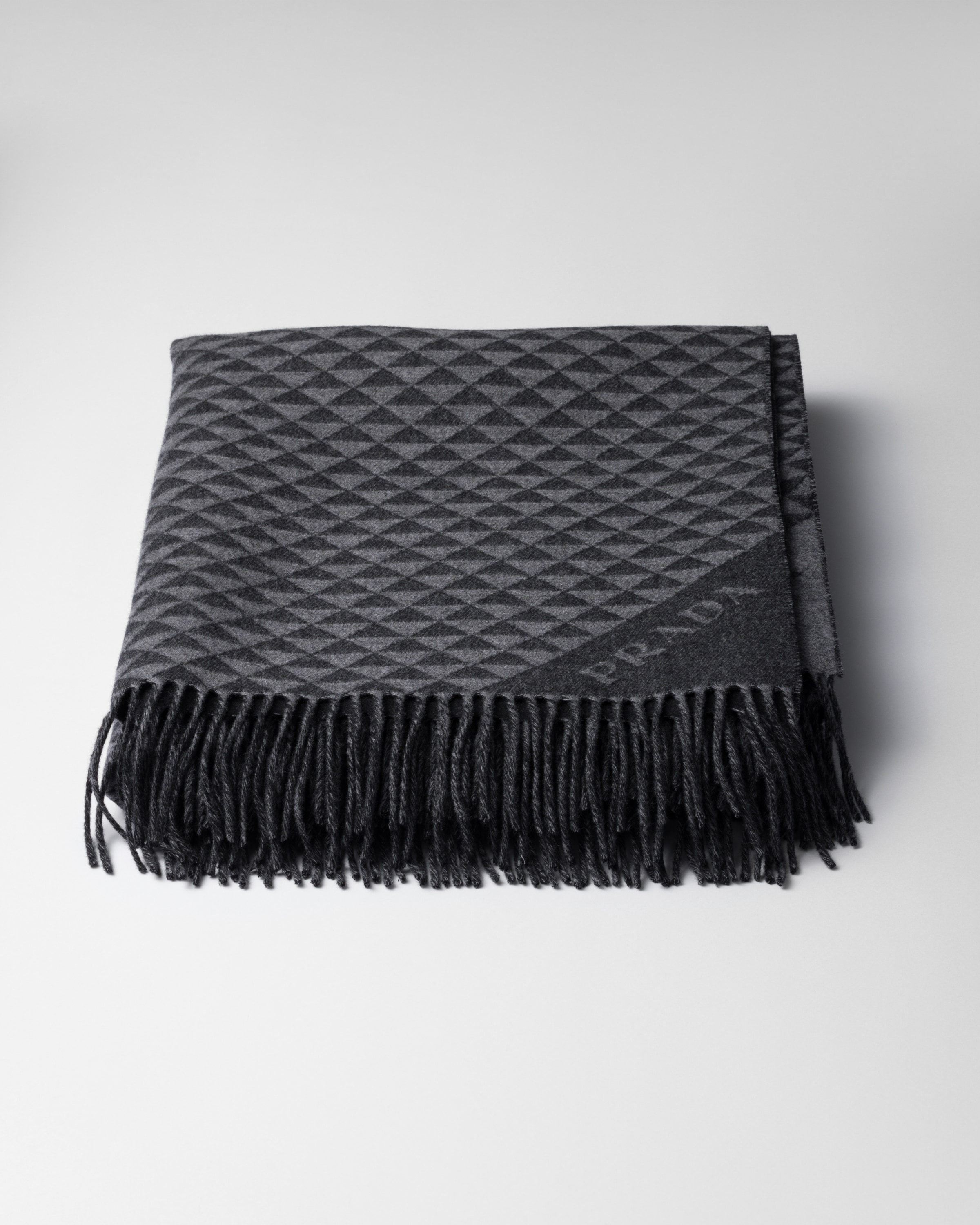 Symbole Double cashmere and wool throw