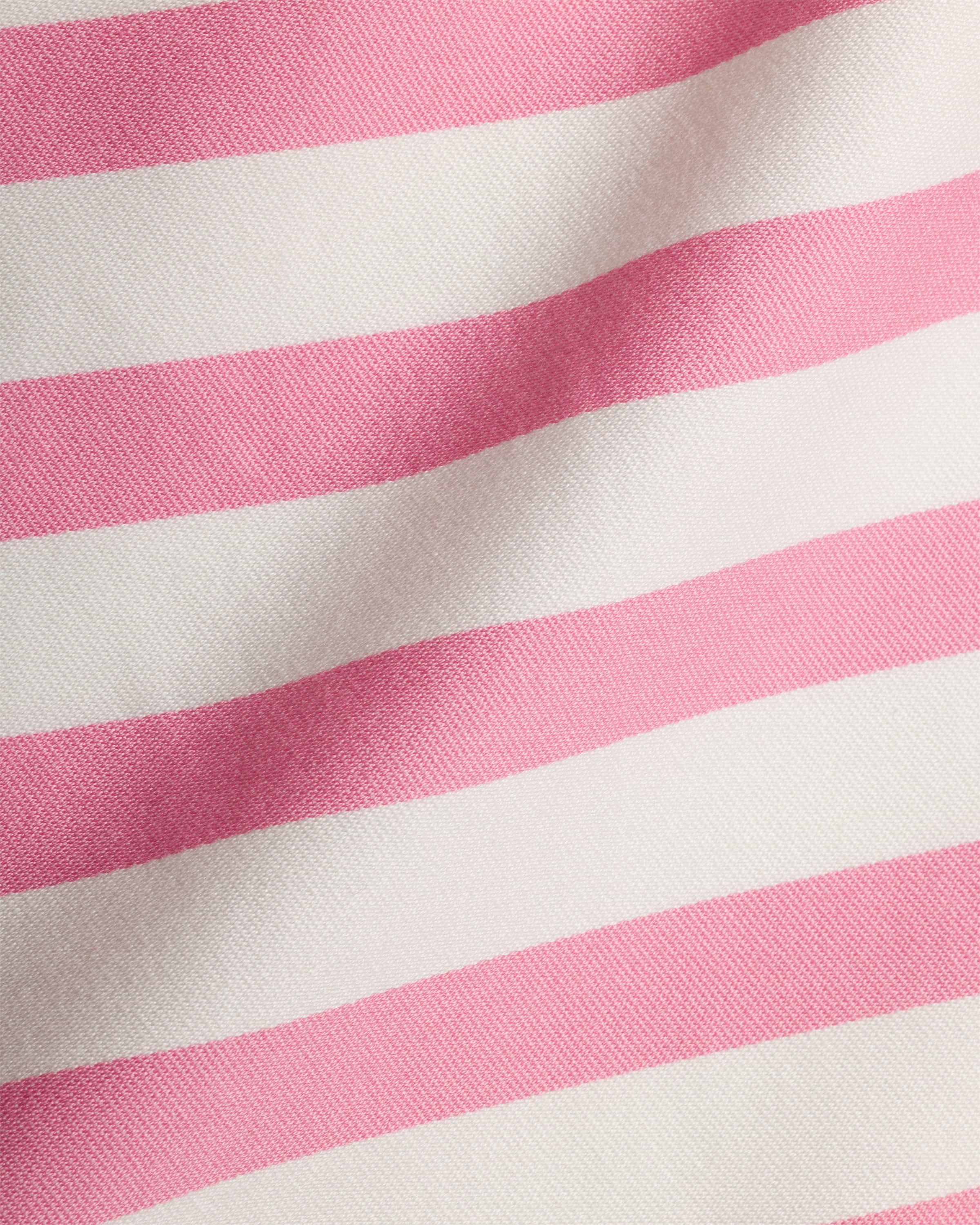 PRADA ストライプ コットン ビーチ タオル White/Pale Rose Striped cotton beach towel | PRADA