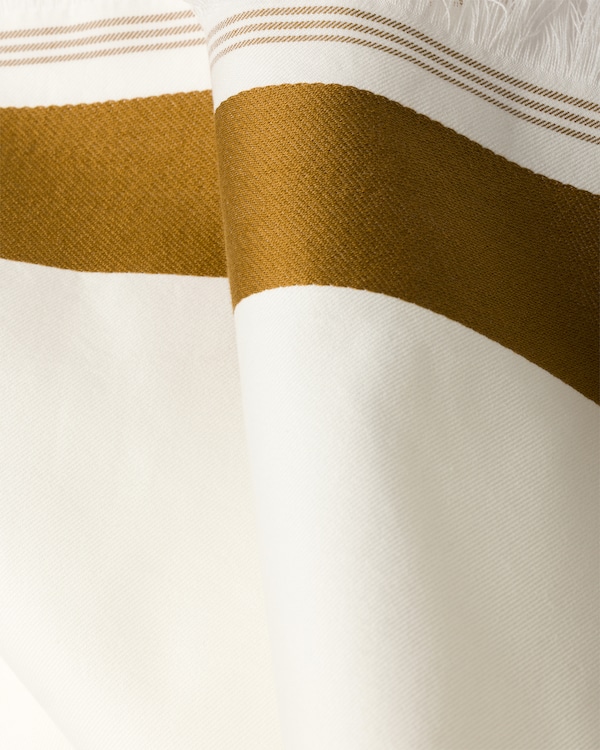 Cotton beach towel - White/Brandy Cotton beach towel - White/Brandy