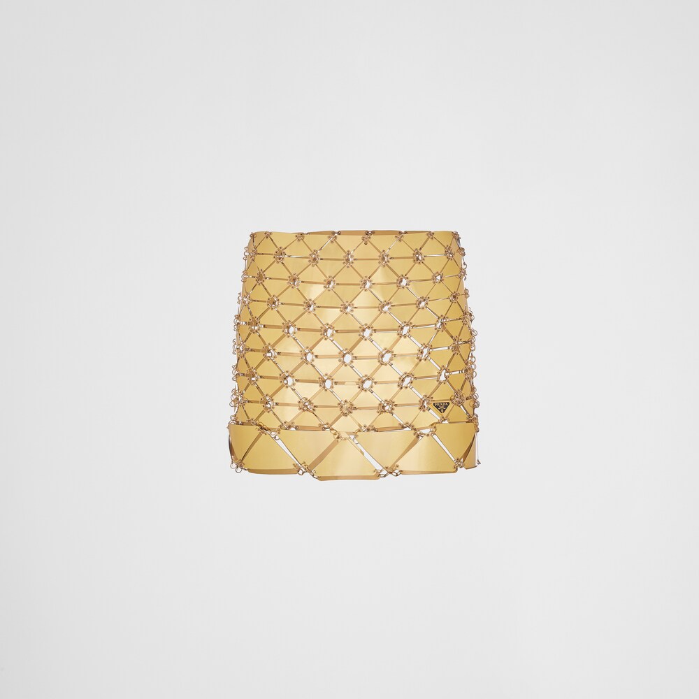Prada Chainmail square maxi-sequin miniskirt 1