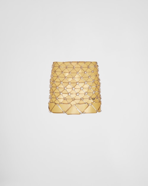 Prada Chainmail square maxi-sequin miniskirt 1