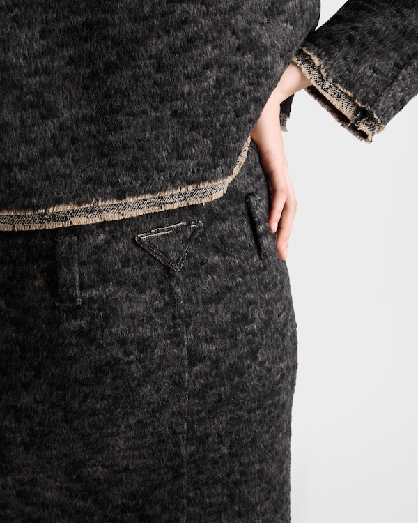 Double tweed midi-skirt Double tweed midi-skirt