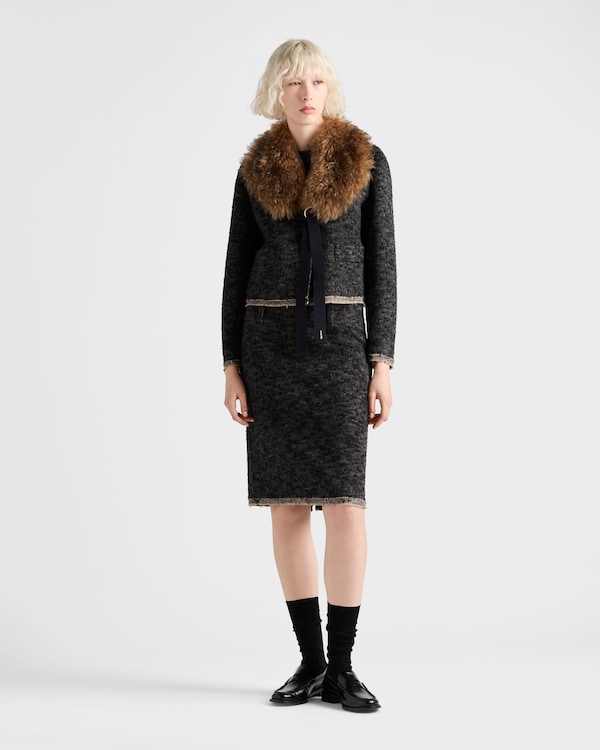 Double tweed midi-skirt Double tweed midi-skirt