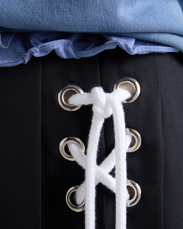 Pleated gabardine midi-skirt Pleated gabardine midi-skirt