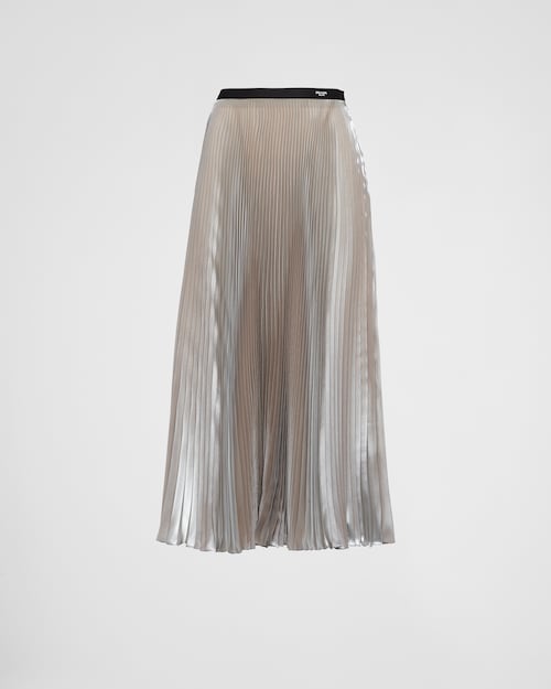 Prada Technical voile pleated midi-skirt 1
