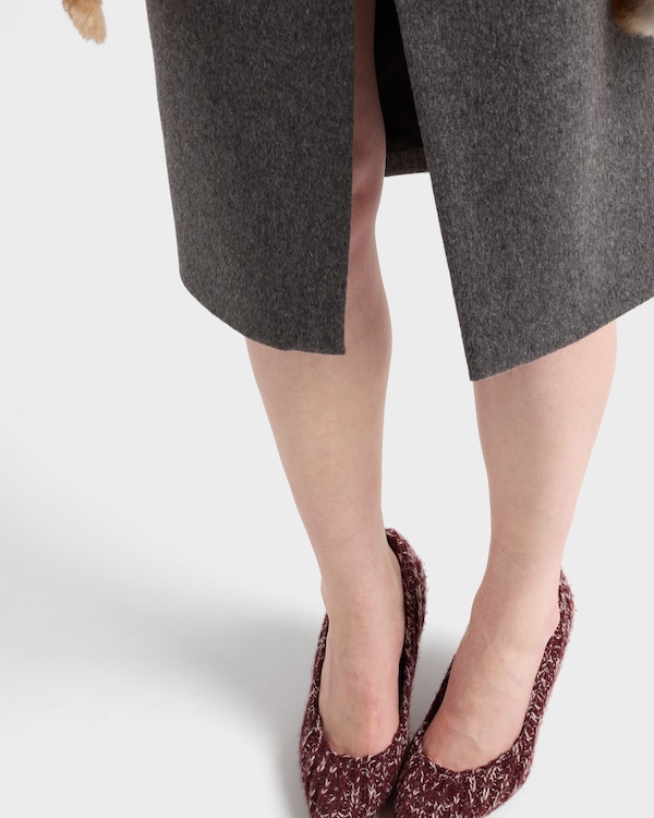 Loden fabric pencil skirt Loden fabric pencil skirt