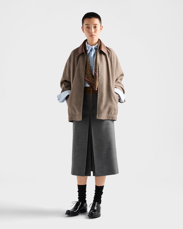 Rush stitch midi-skirt - Slate Gray Rush stitch midi-skirt - Slate Gray