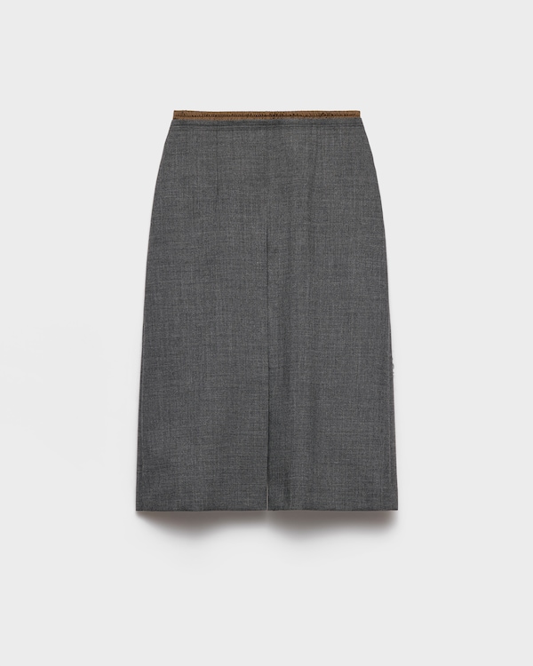 Rush stitch midi-skirt - Slate Gray Rush stitch midi-skirt - Slate Gray