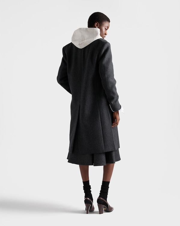 Double wool midi-skirt - Slate Gray Double wool midi-skirt - Slate Gray