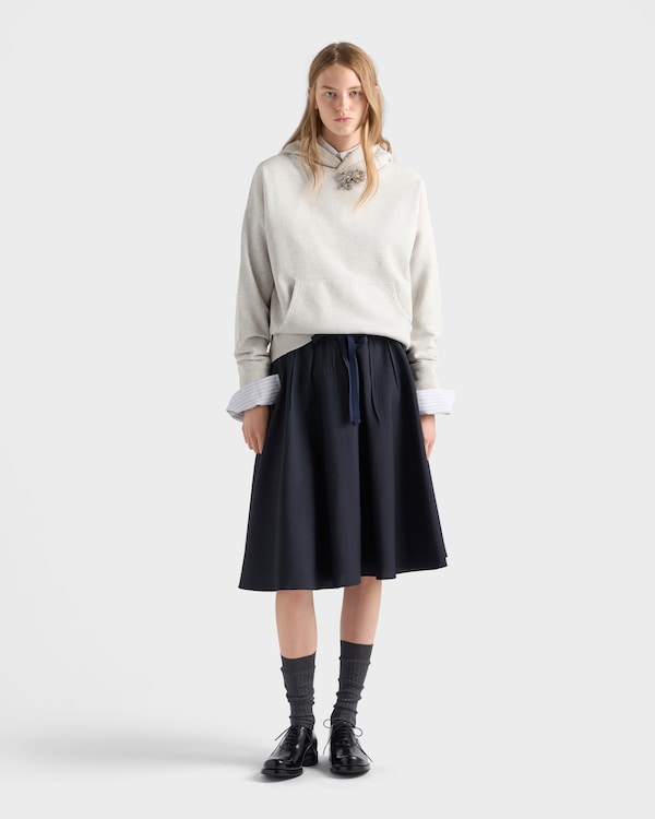 Jupe en mohair léger - Bleu Jupe en mohair léger - Bleu