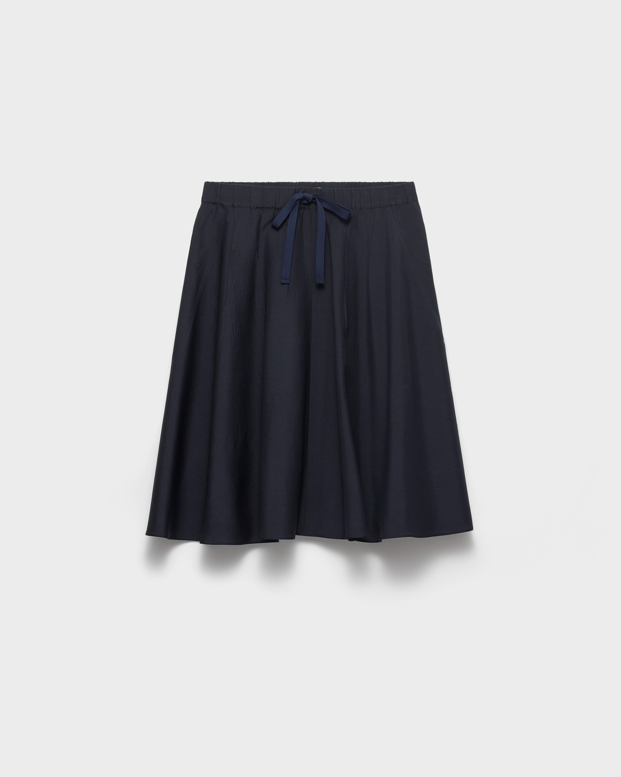 Navy Light Mohair Skirt | PRADA - United States