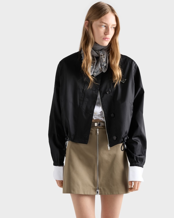 Chino miniskirt with zipper - Clay Grey Chino miniskirt with zipper - Clay Grey