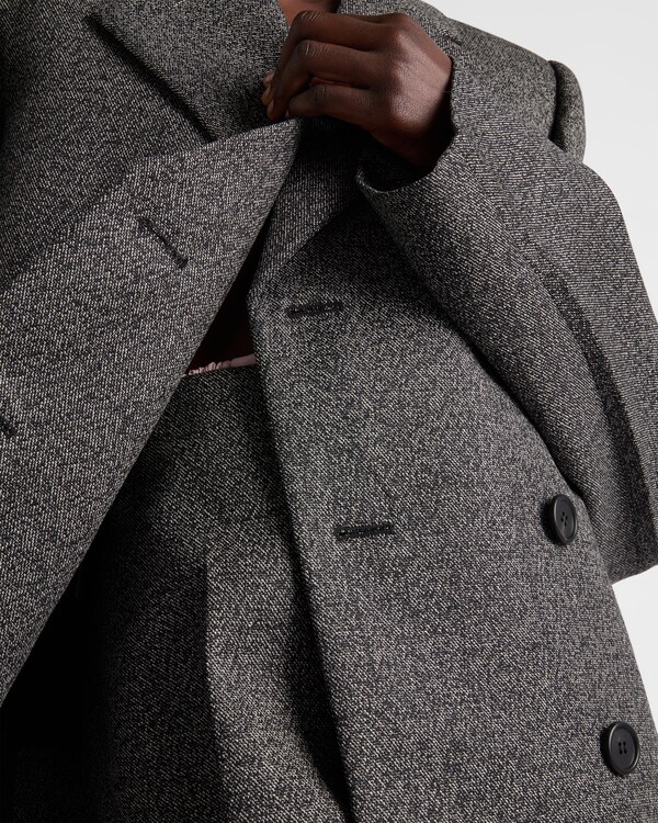 Mouliné wool midi-skirt Mouliné wool midi-skirt