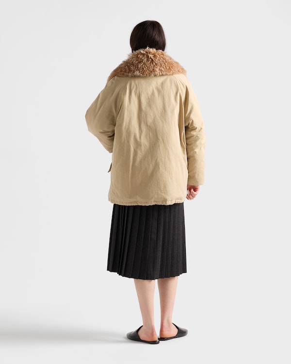 Pleated wool flannel skirt Pleated wool flannel skirt