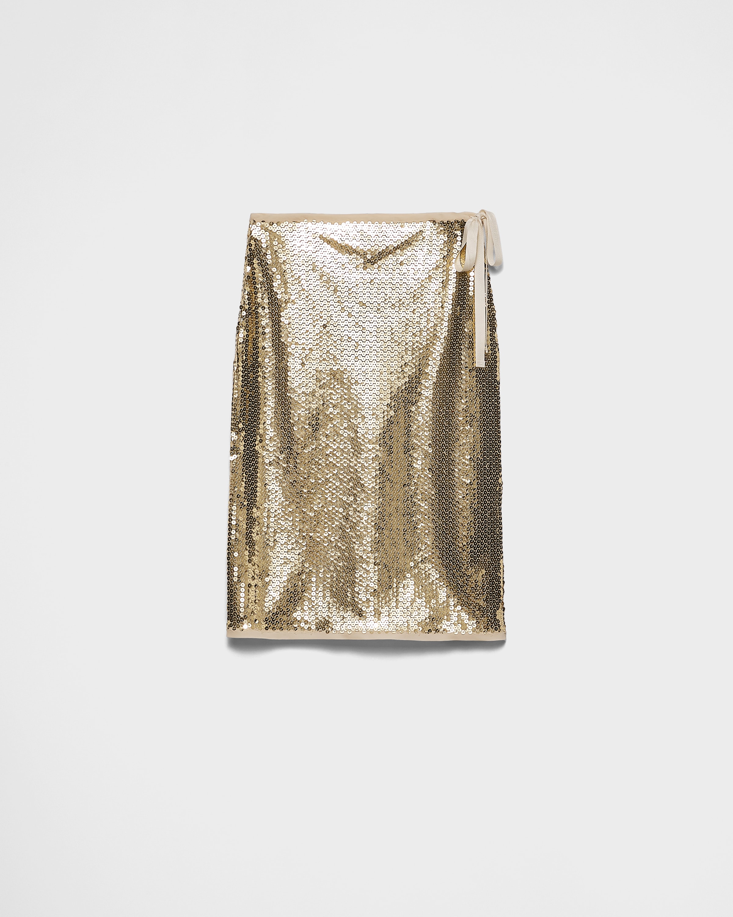 スカート PRADA Woman Skirt Gold P120WR16NQ F0056 Gold Sequined Skirt | PRADA