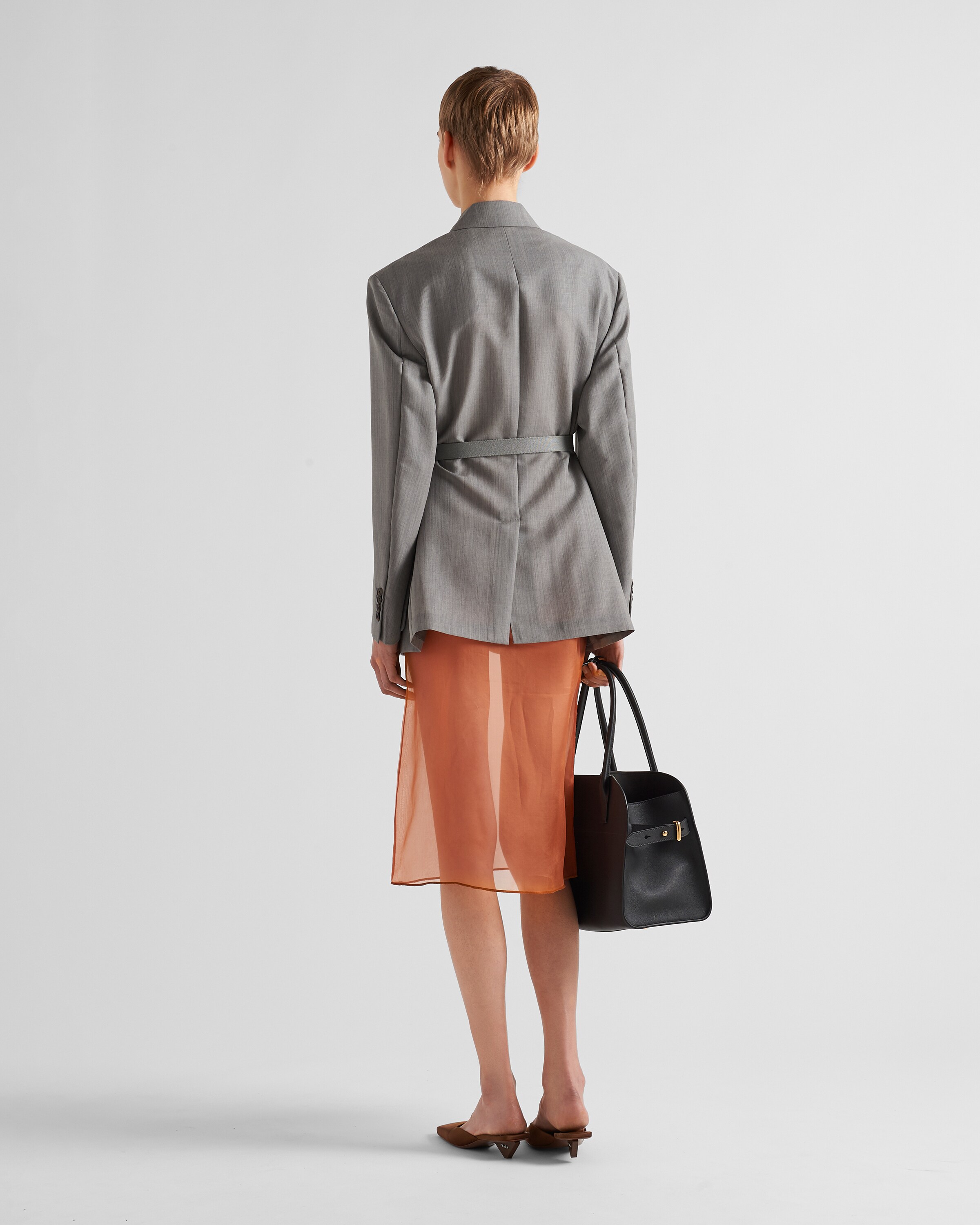 Silk organza midi skirt discount