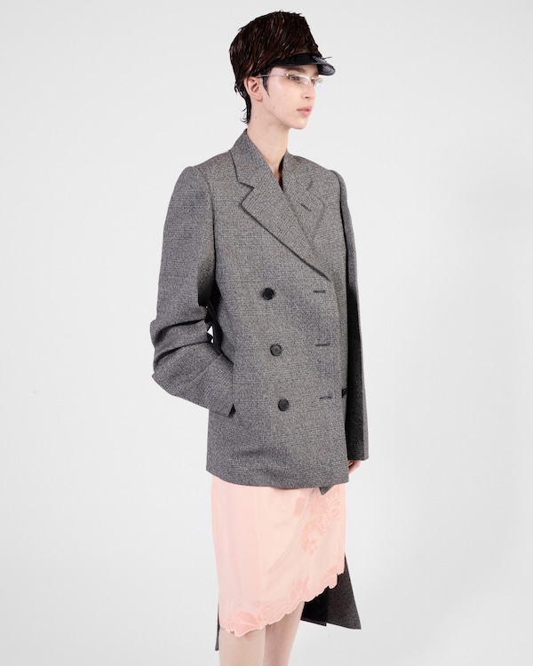 Embroidered habutai silk skirt - Apricot Embroidered habutai silk skirt - Apricot