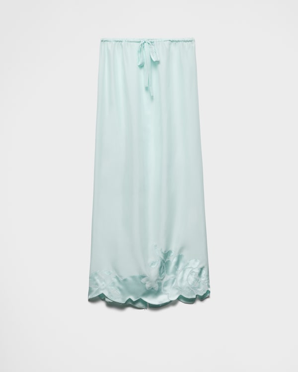 Prada スカート Gradient twill midi-skirt 関税込 Cord Gradient Twill Midi-skirt | PRADA