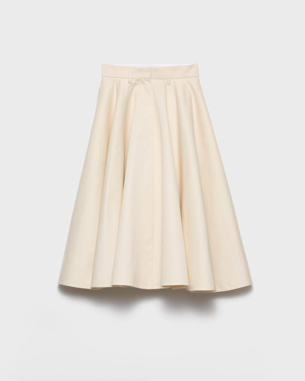 Prada Multicolor Cotton Midi Skirt