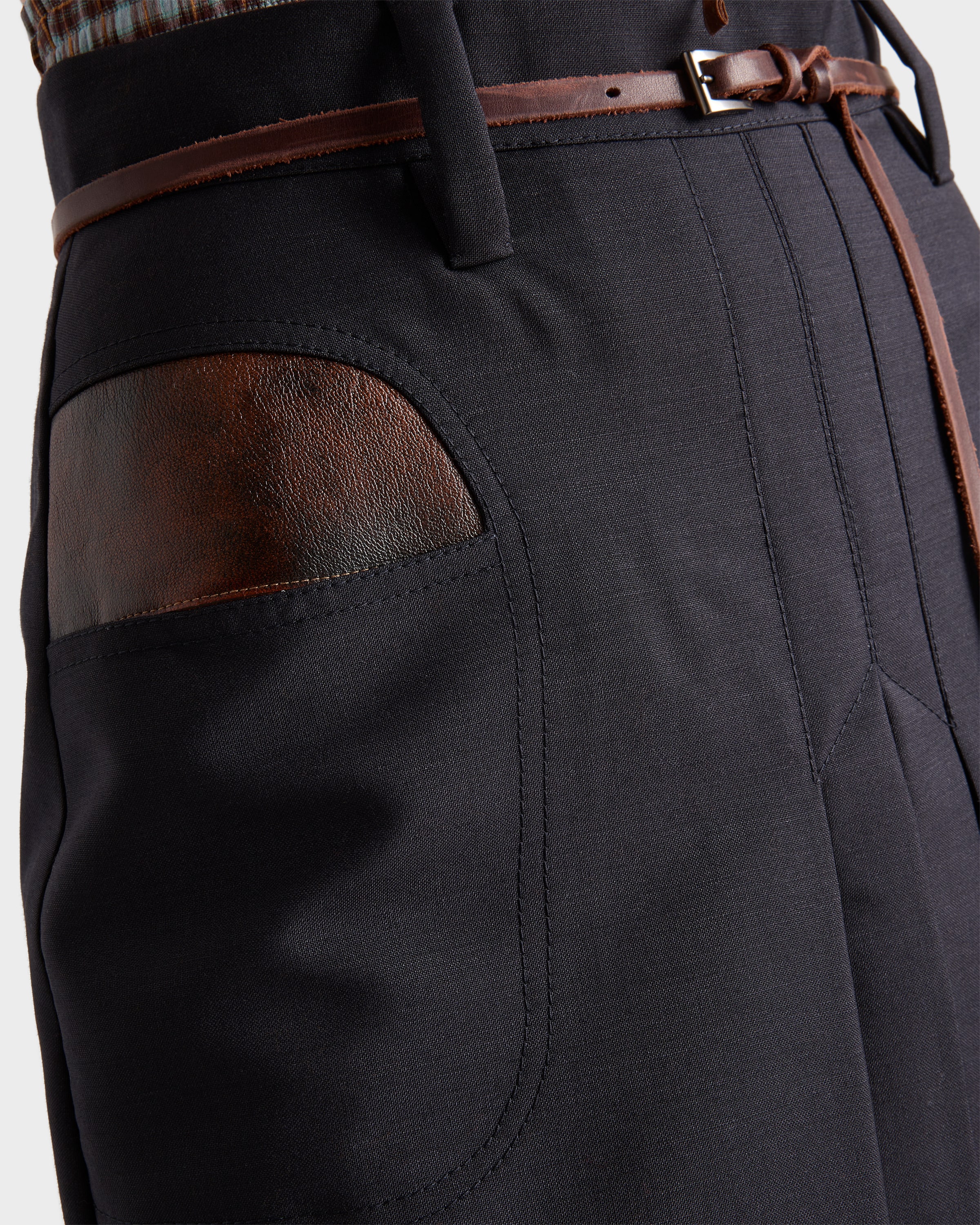 Prada Pleated Mohair And Wool Midi Skirt In Black