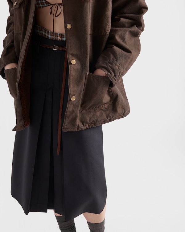 Kid mohair midi skirt Kid mohair midi skirt