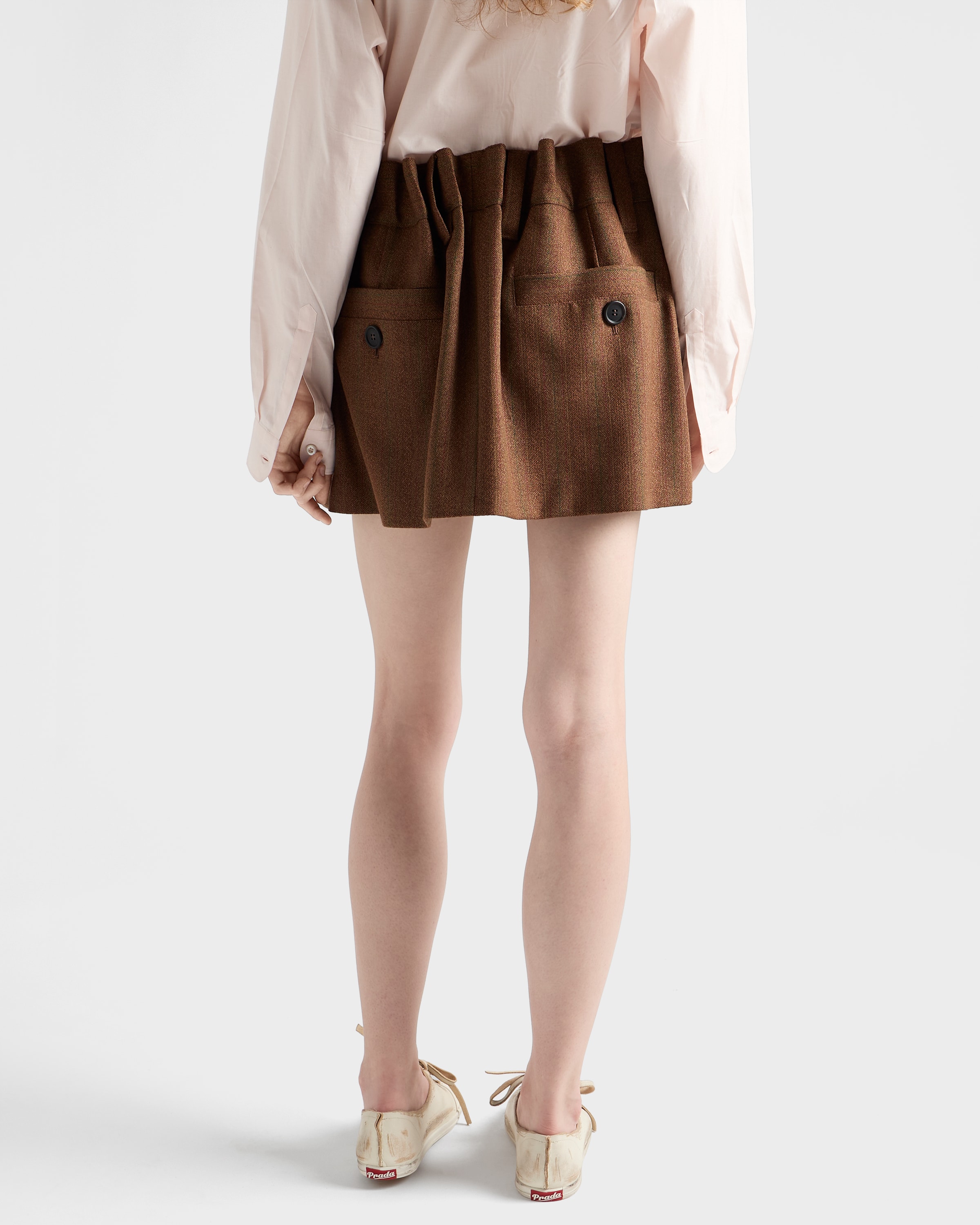 【関税&送料込】Prada Pinstriped Wool Skirt With Belt Prada Pinstriped Wool Skirt | Saks Fifth Avenue