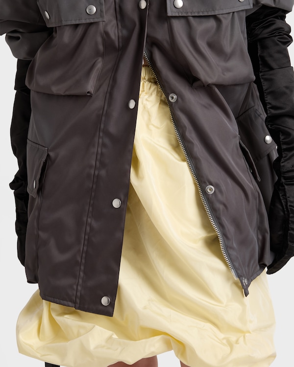 Technical taffeta skirt - Cream Technical taffeta skirt - Cream