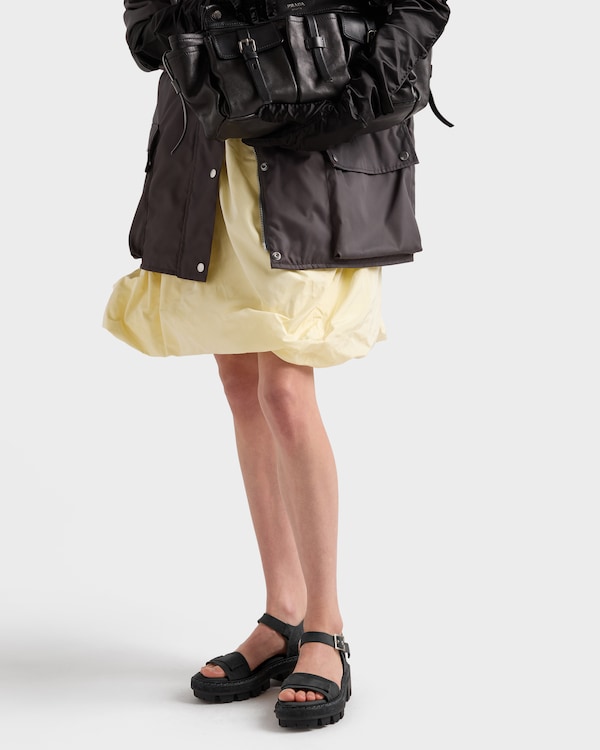 Technical taffeta skirt - Cream Technical taffeta skirt - Cream