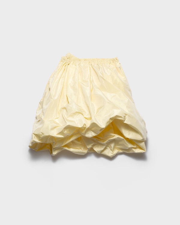 Technical taffeta skirt - Cream Technical taffeta skirt - Cream