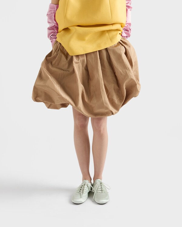 Technical taffeta skirt - Khaki Technical taffeta skirt - Khaki