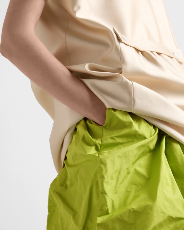 Technical taffeta skirt - Pistachio Green Technical taffeta skirt - Pistachio Green