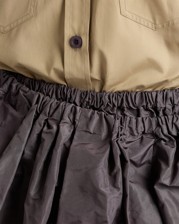 Technical taffeta skirt - Hematite Technical taffeta skirt - Hematite