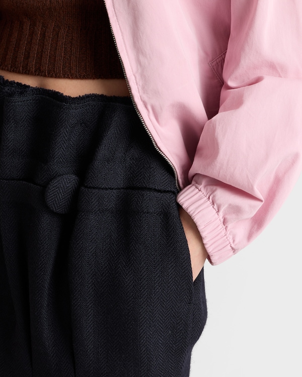 Chevron wool midi skirt - Navy Chevron wool midi skirt - Navy