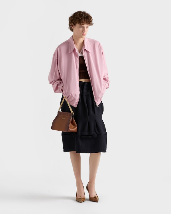 Chevron wool midi skirt - Navy Chevron wool midi skirt - Navy